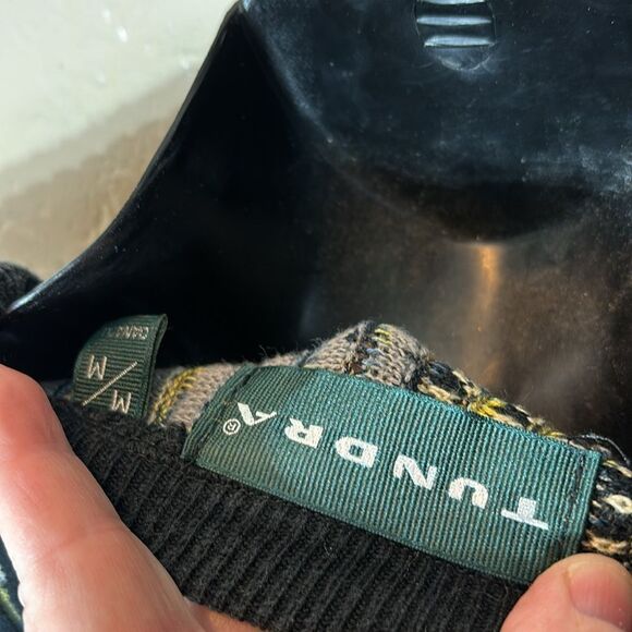 Tundra wavy 3D knit textured grandpa sweater Cosby biggie abstract medium - Picture 6 of 6